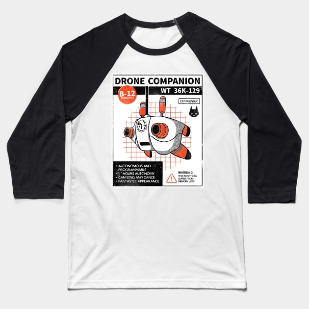 Drone companion Baseball T-Shirt by paulagarcia